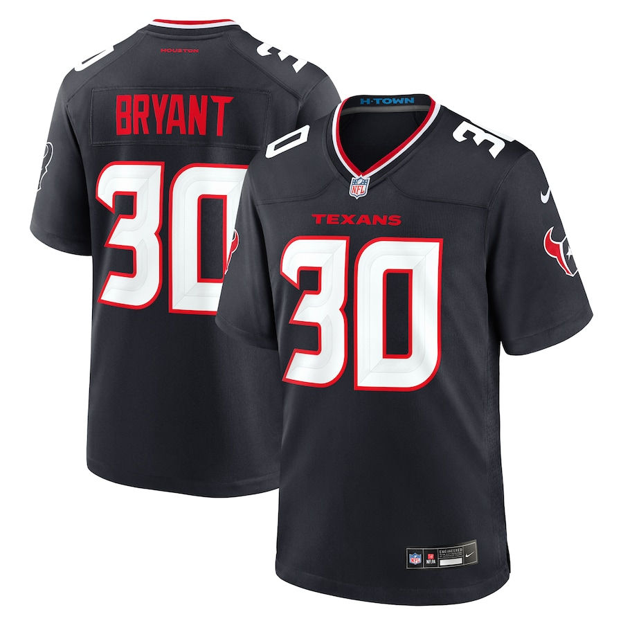 Men's Houston Texans Myles Bryant #30 Navy Team Jersey